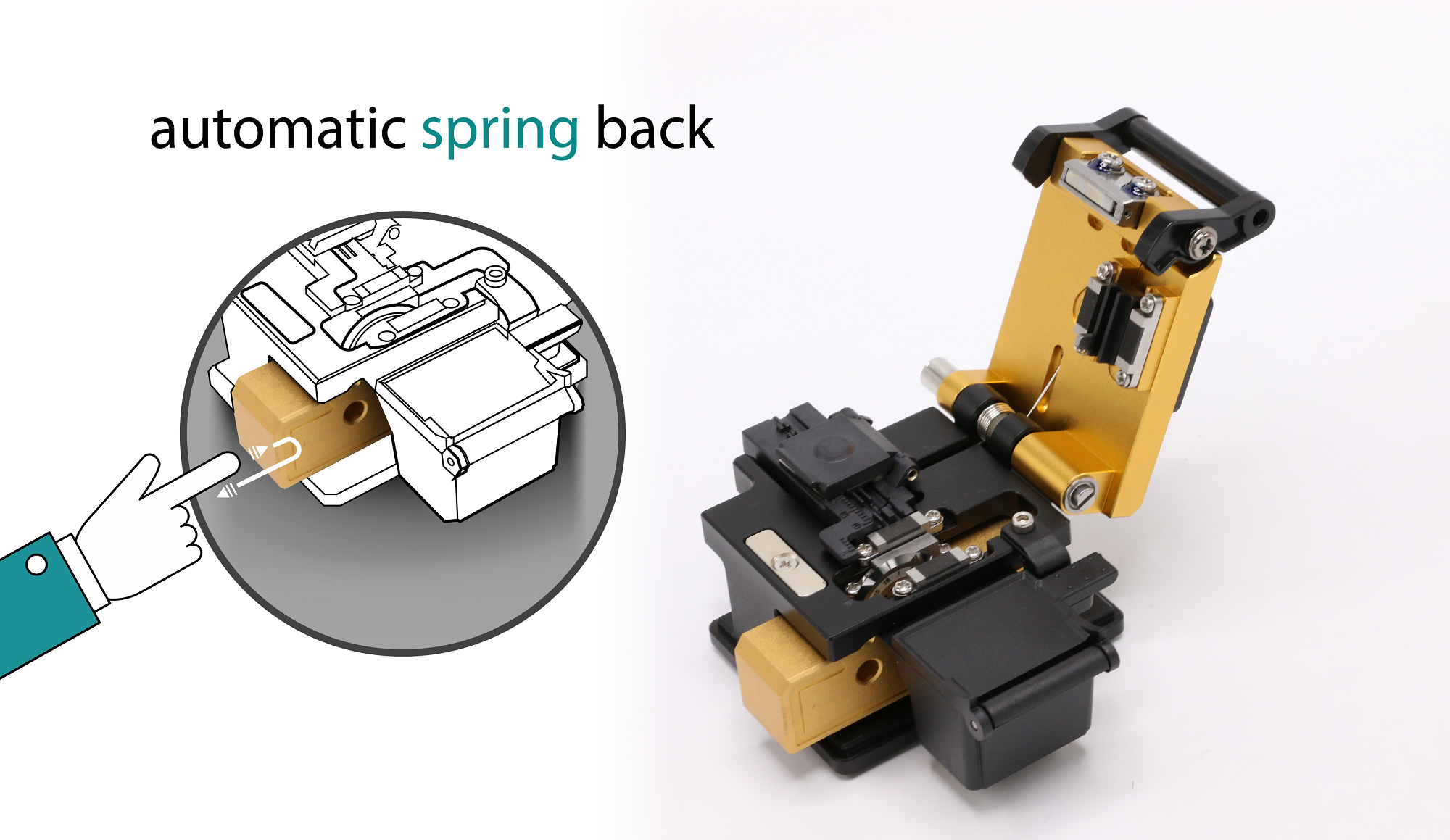 B1-G9 Fiber Cleaver Automatic back Spring for 5G-FTTH